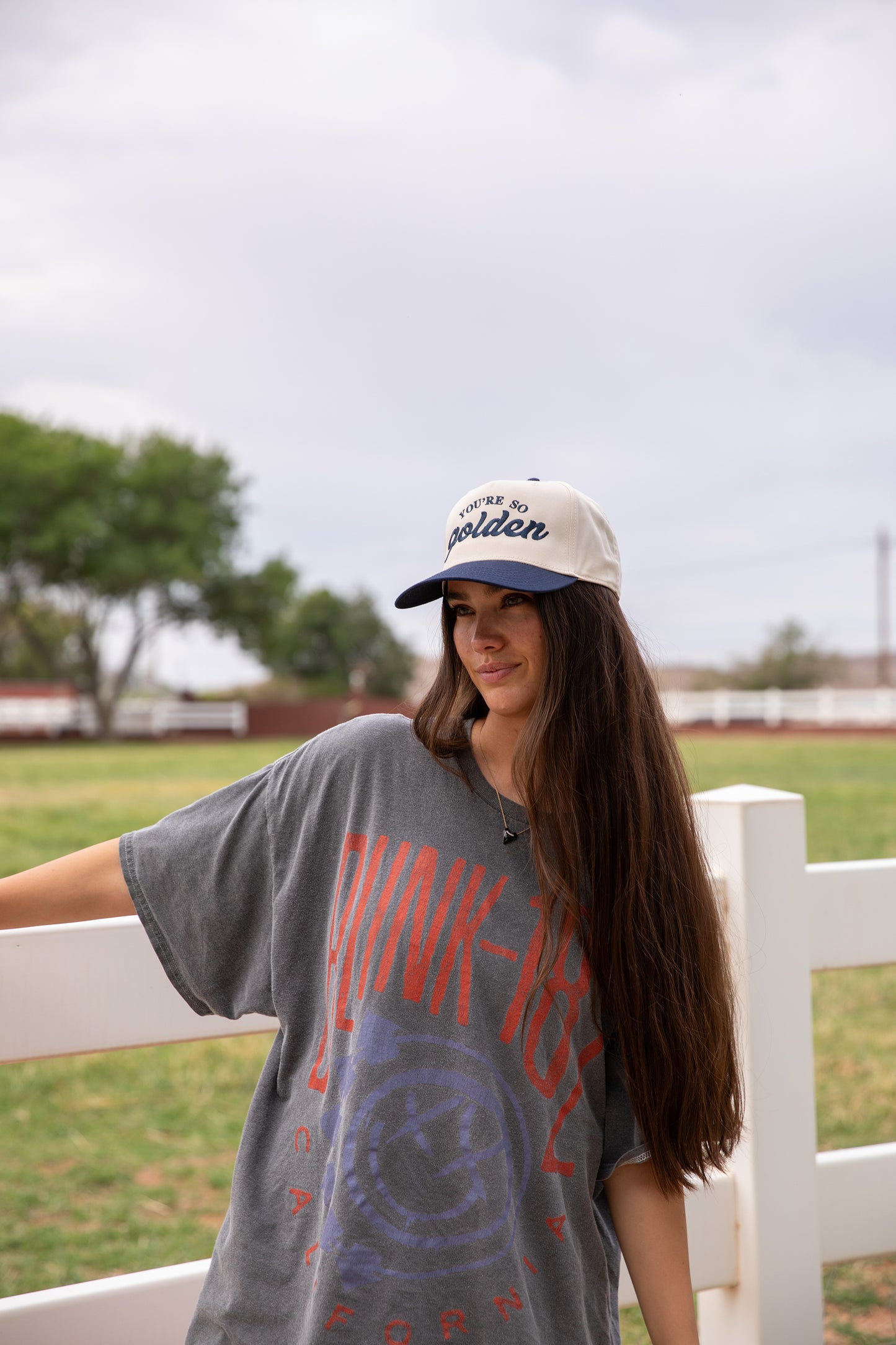 You're So Golden Trucker Hat - Navy