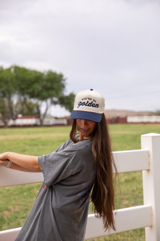 You're So Golden Trucker Hat - Navy