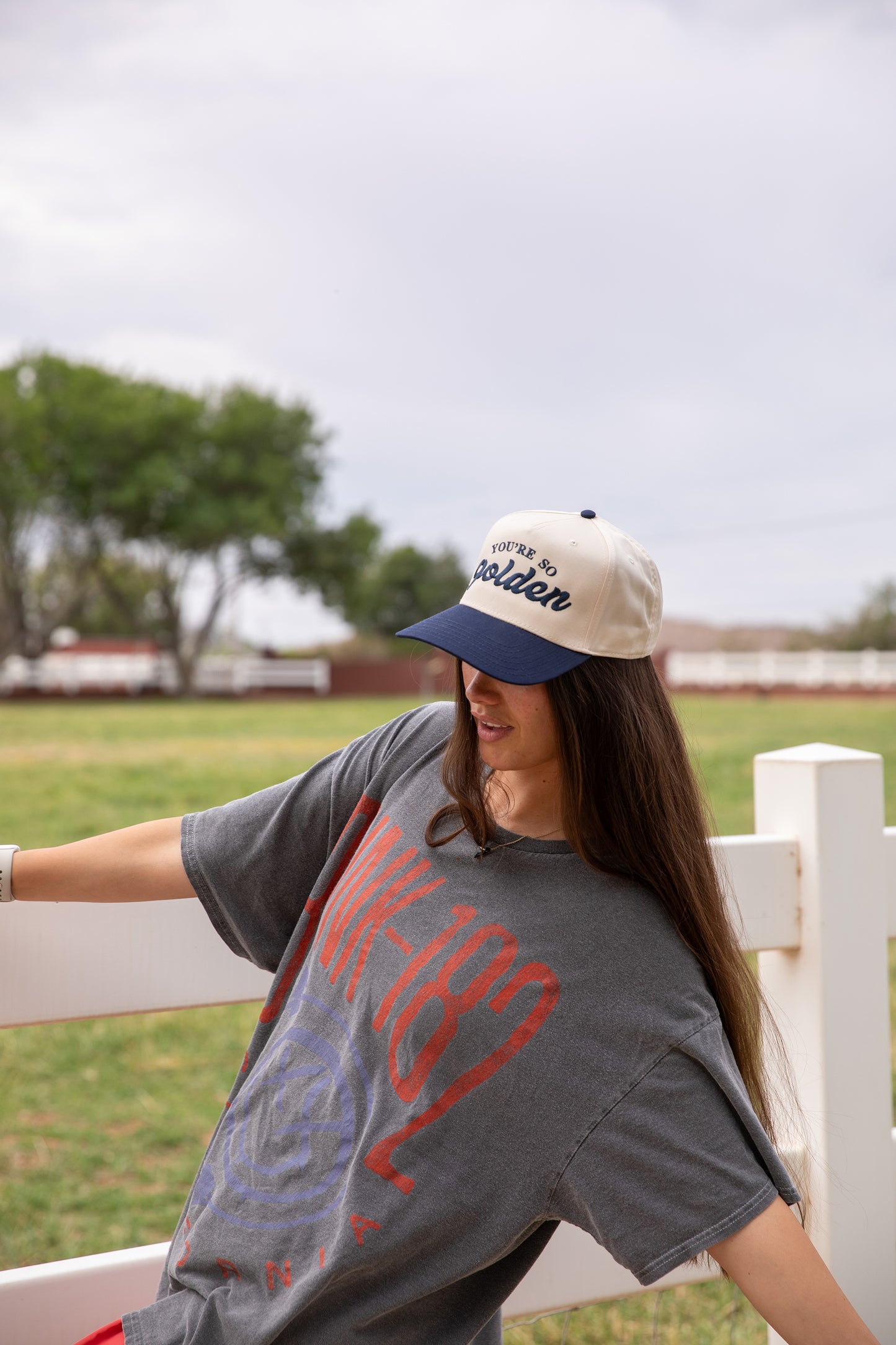 You're So Golden Trucker Hat - Navy